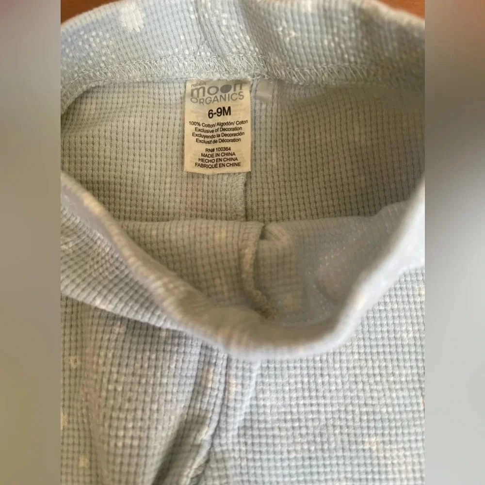 H&M long sleeve onesies and rabbit moon organics pants bundle